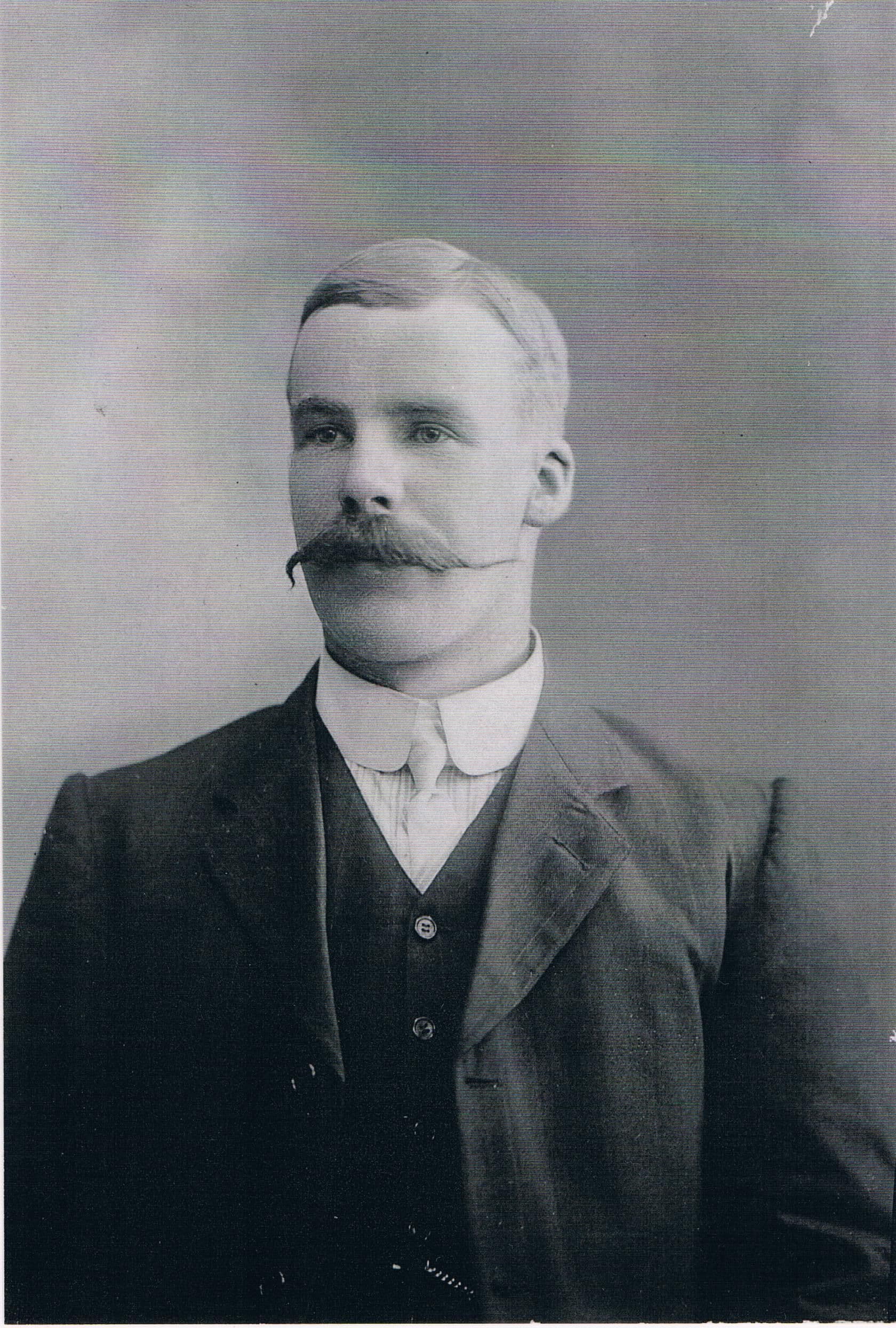 Black and White photo of Hugh William Strain