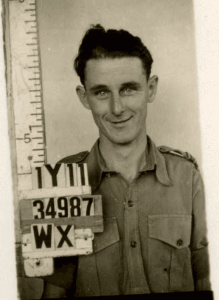 Photo of Leslie Hubert John Miller in AIF uniform