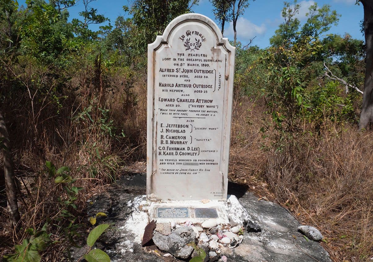 Cyclone Mahina Memorial at Bathurst Bay.