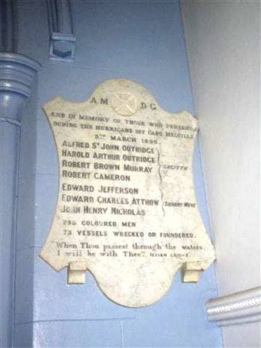 Memorial Plaque at Quetta Cathedral.