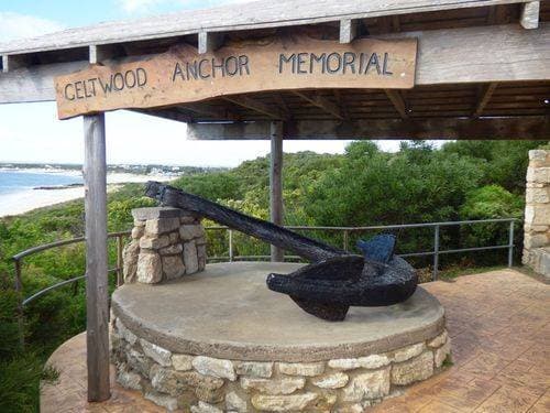 Geltwood Anchor Memorial at Southend, South Australia