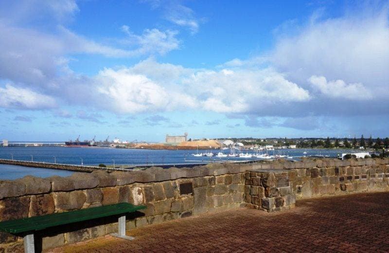 Portland's Seafarers Memorial Wall.