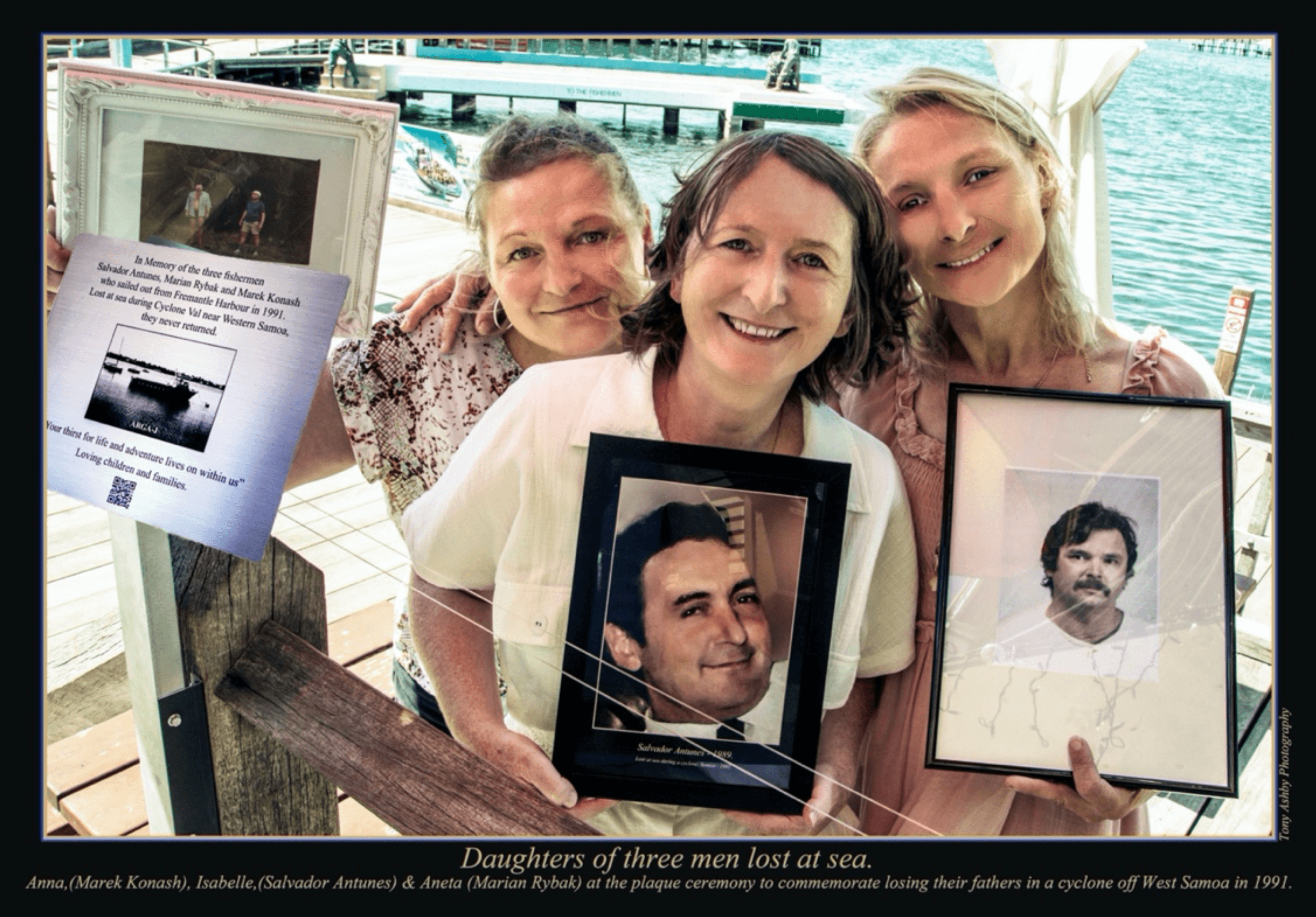 Memorial Plaque unveiled near Cicerello's in Fremantle Fishing Boat Harbour